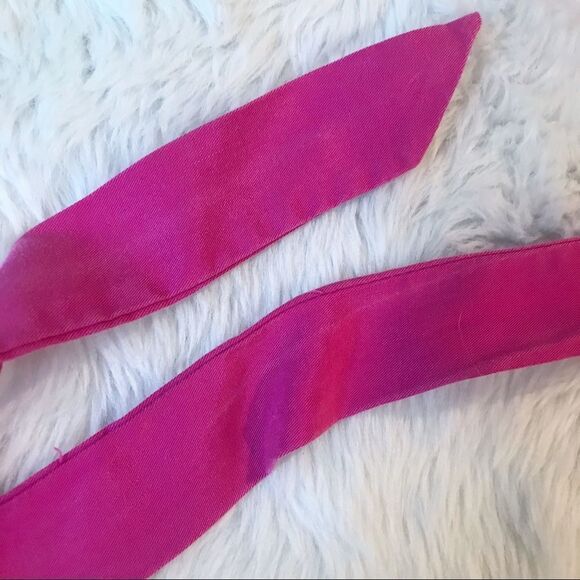 LINE + DOT Cherie Mini Wrap Dress Ruffle V-Neck Short Sleeve Fuchsia Pink Medium - Picture 11 of 15